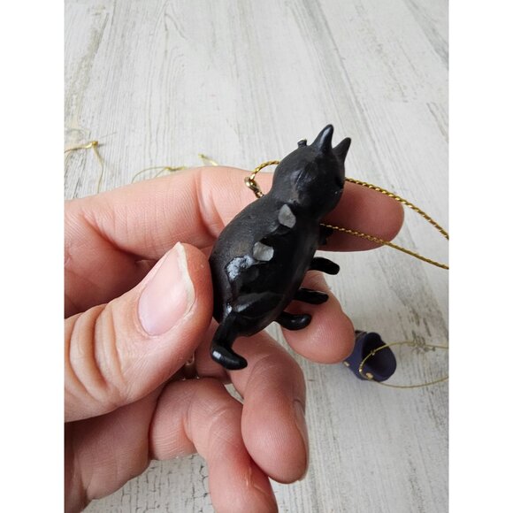 Mini Halloween ornament mummy cat skeleton tree spider ghost witch set lot - Picture 6 of 9